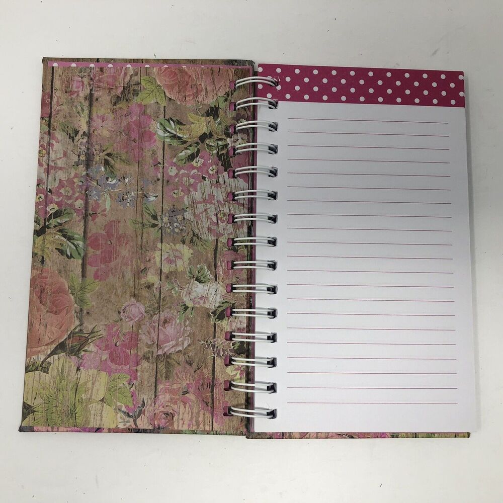 Mini Notebook Journal Spiral-Bound "His Love Endures Forever" Lined Pages Pink - Picture 4 of 11